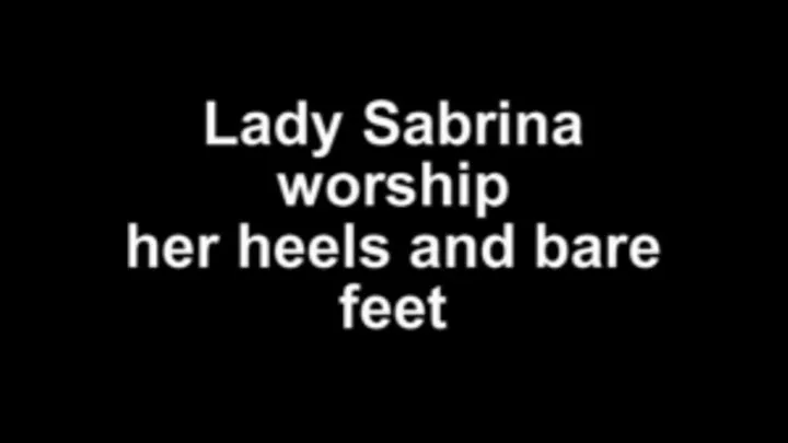 Lady Sabrina worship her heels and foot