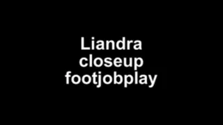 Liandra closeup footjobplay