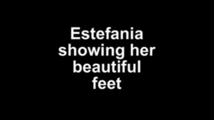 Estefania showing her beautiful feet -close up! ***NEW MODEL!! ***