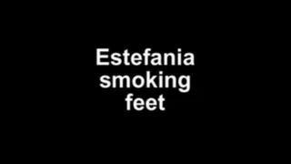 Estefania smoking feet