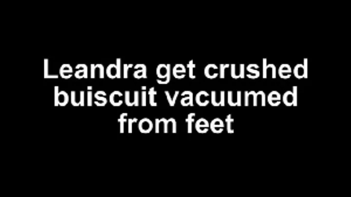 Leandra get buiscuit vacuumed from feet