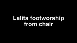 Lalita footworship from chair