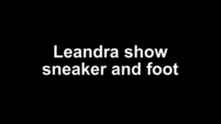 Leandra show sneaker and foot