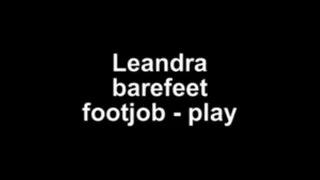 Leandra barefeet footjob play