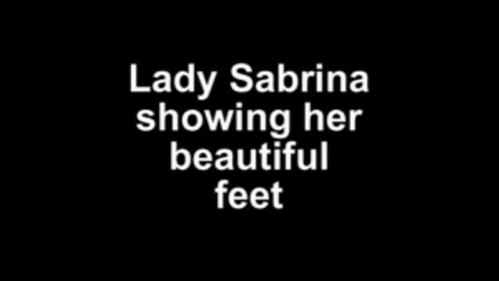 Lady Sabrina showing her wonderful feet! ***NEW MODEL!!***