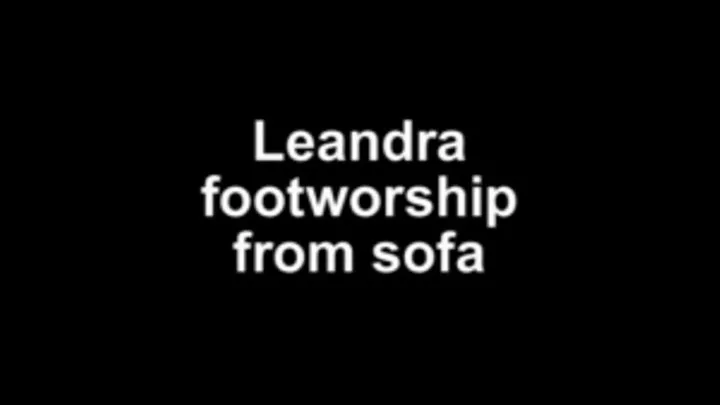 Leandra footworship from sofa