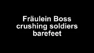 Frälein Boss crushing toy soldiers