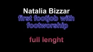 Natalia Bizzar first footjob with footworship