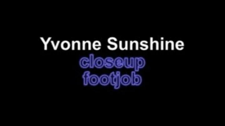 Yvonne sunshine closeup footjob