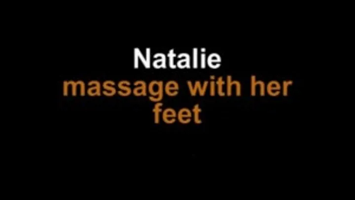 Natalie massage with feet