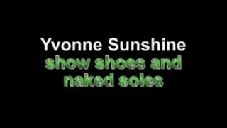 Yvonne show shoes and naked feet