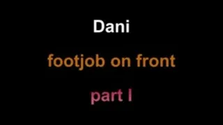 Dani footjob on front ***part I***