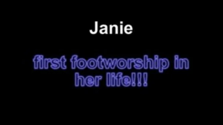 Janie first footworship in her life!!!