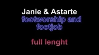 Janie and Astarte footworship and footjob ** lenght***