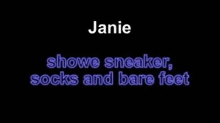 Janie show sneaker socks and bare feet ***New Model***