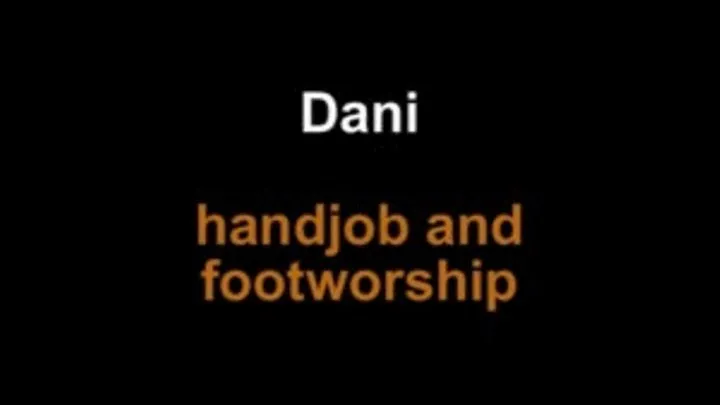 Dani handjob with footworship