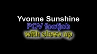 Yvonne sunshine POV footjob with close up