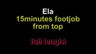 Ela 15 minutes footjob from top