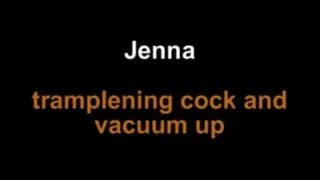 Jenna trampling cock and vacuuming up