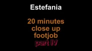 Estefania 20 mituses close up footjob *** part IV***