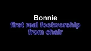Bonnie first real footworship from chair