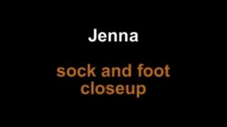 Jenna sock and foot close up