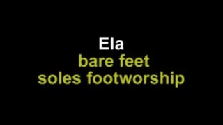 Ela bare feet sole footworship