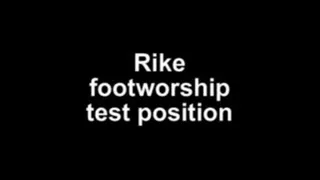 Rike footworship test position