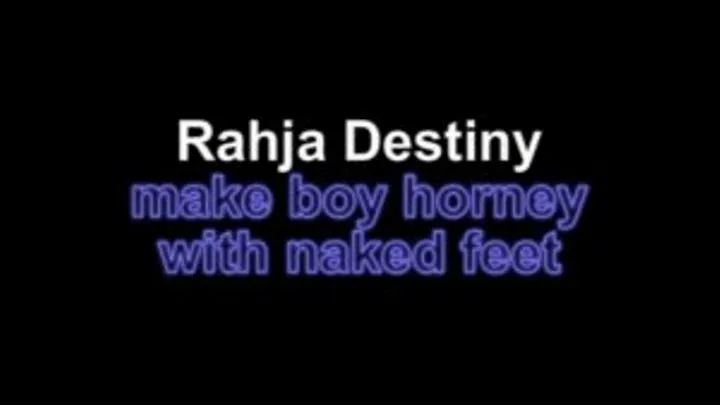 Rahja Destiny make boy horney with her naked feet