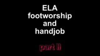 Ela footworship and handjob part II