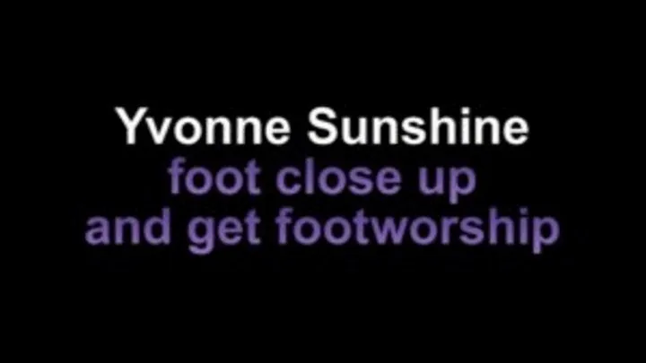 Yvonne sunshine foot close up and footworship