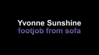 Yvonne sunshine footjob from sofa