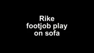 Rike footjobplay from sofa