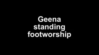 Geena standing footworship