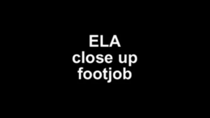 Ele closup footjob