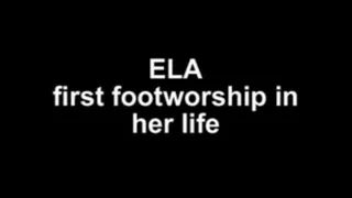 Ela first footworship in her life