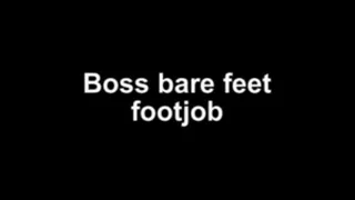 Fraulein Boss barefeet footjob