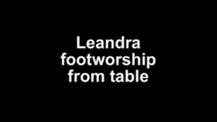 Leandra footworship from table