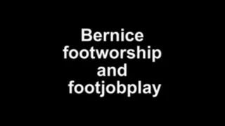 Bernice footworship and footjobplay on boy