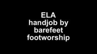 Ela handjob by footworship