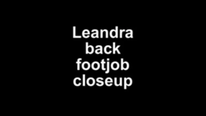 Leandra back footjob