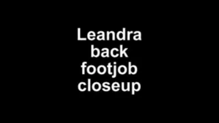 Leandra back footjob