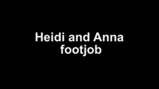 Heidi and Anna footjob