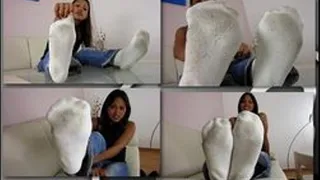 Sheyla presents her dirty, smelly socks