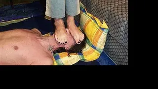 20.3. Part 3. Dominas foot slave. Trampling barefoot