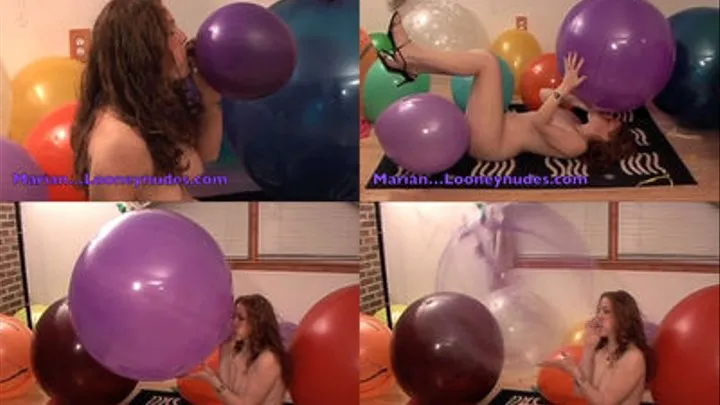 Marian French 30" Balloon Blow to Pop.