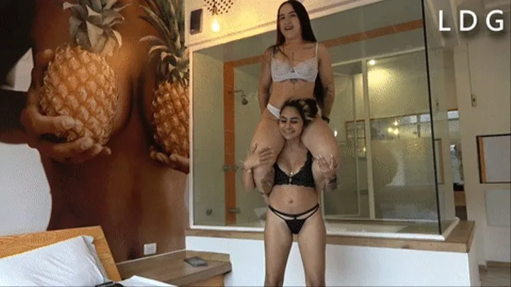 Catalina And Julia Lifting And Teasing Each Other