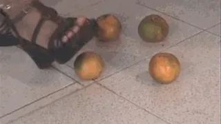 Maria And Sandra Crush Oranges And Trample Slave