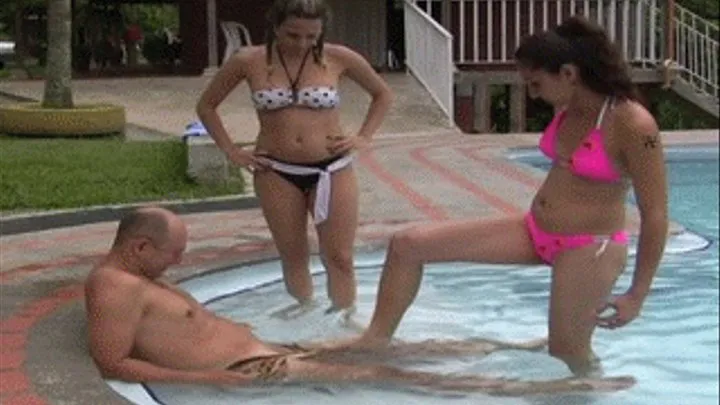 Hitting Penis And Balls In Pool