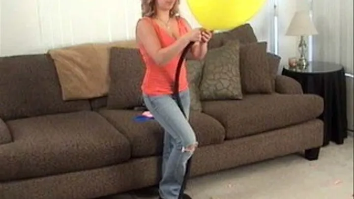 Foot Pump-Talia w/ colored balloons